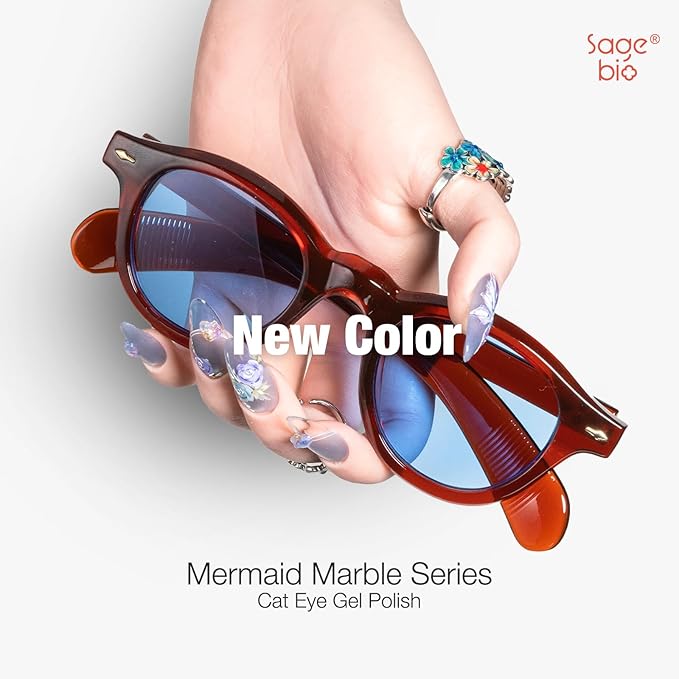 15ml Cat Eye Gel Nail Polish with Magnet Shimmer Glass Bead Effect 04