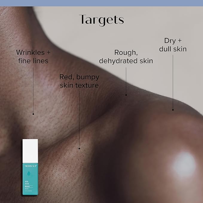 Medix 5.5 Anti Aging Body & Face Serum 3PC Bundle, 10% AHA Exfoliating Serum + 3% Hyaluronic Acid Hydrating Serum + 20% Vitamin F Oil Body Booster & Facial Serum For Daily Skin Care Routine