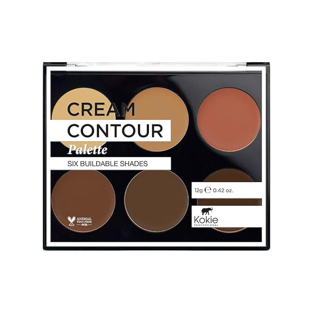 Kokie Cosmetics Cream Contour Kit, Deep/Dark, 0.42 Ounce