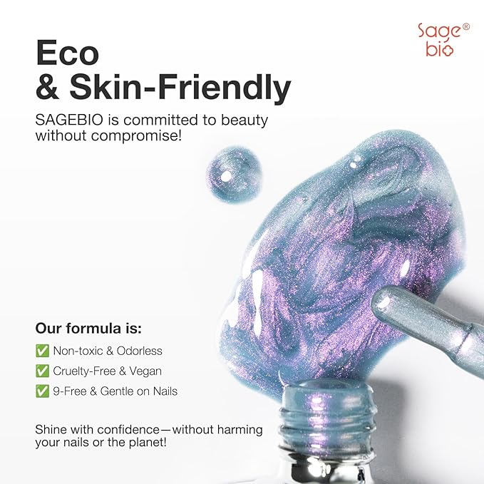 15ml Cat Eye Gel Nail Polish with Magnet Shimmer Glass Bead Effect 02