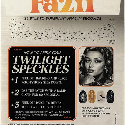 Fazit Makeup Patches - Halloween Twilight Speckles - Glow Up Make-Up Patches - Cute Glitter Makeup Accessories for Women - Cosmetic Glitter for Face