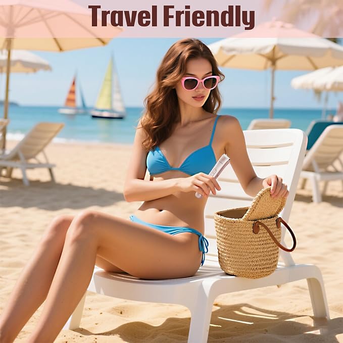 Bikini Trimmer for Women, 2 in 1 Dual Head Bikini Shaver IPX7 Waterproof Women Eletctric Razors, USB-C Rechagreable Body Shaver for Public Hair, Silk Skin, Facial and Body, Rose Gold