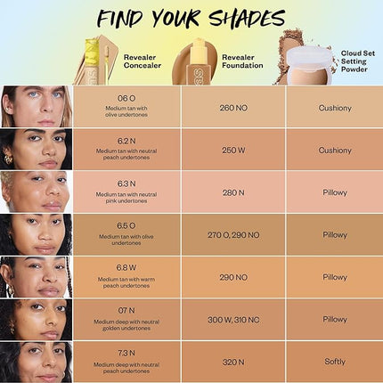 Kosas Revealer Concealer - Medium Coverage Makeup with Hyaluronic Acid, Conceals Dark Circles Under Eyes, Dark Spots and Blemishes + Brightens, Hydrates, Long-Lasting & Vegan, (Tone 07 N)