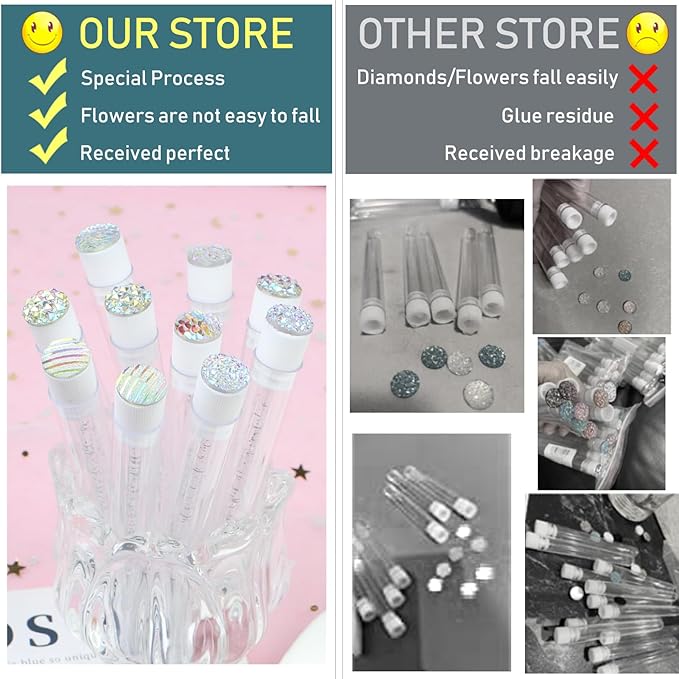 20 Sets Mascara Wand Tube Diamond Eyelash Spoolies Mascara Brushes Lash Brush Makeup Tool Applicator Eyelash Brush Tubes Makeup Brush (4C-Silver)