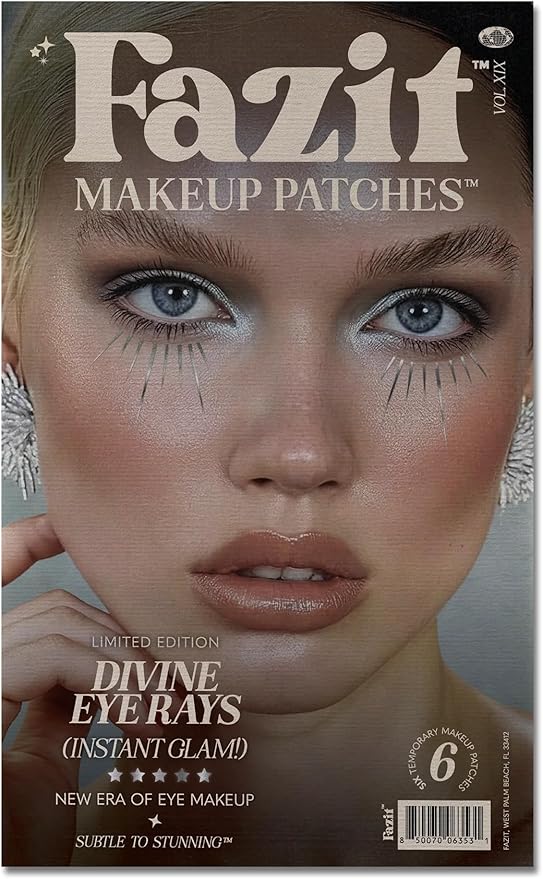 Fazit Makeup Patches - Halloween Divine Eye Speckles - Glow Up Make-Up Patches - Cute Glitter Makeup Accessories for Women - Cosmetic Glitter for Face