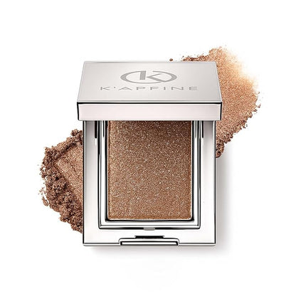 K'APEINE Dark Brown Glitter Eyeshadow, Single Highlighter Eyeshaow Ultra Sparkling Metallic Eye Shade High Pigment Makeup Palette Blendable Eyes Glitter for Everyday Special Occasions (0.141 oz)-06#