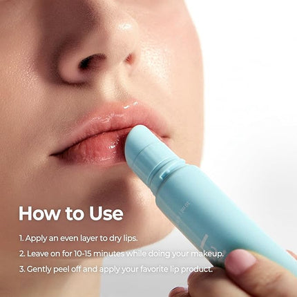 Laka Soothing Prep Lip Mask, 10ml/0.33 fl.oz, Cooling Peel-Off Lip Mask, Jelly tip for Hygienic & Easy Application, Daily Lip Care, K-Beauty