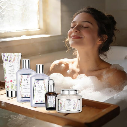 Valentines Day Gifts Basket Set for Women - 15-Piece Bath & Body Gift Set, Spa Gift Basket, Bath Collection | Birthday, Mothers Day Gifts for Mom, Christmas Gift, Perfect Present for Her & Mom