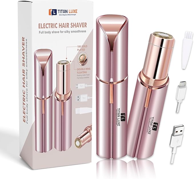 Facial Hair Removal for Women, Face Shavers for Women, Portable Lady Face Electric Razor for Lip, Peach Fuzz, Chin with USB Rechargeable