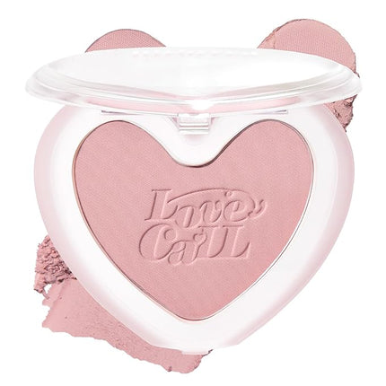 lilybyred Luv Beam Blur Cheek | Heart-Shaped Korean Powder Blush, Silky Texture, Lightweight, Soft Blurring Matte Finish, Long-Lasting, Natural Flush, Floral Woody Scent, 0.14 oz. (05 Blurry Lavender)