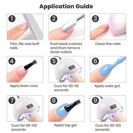 RARJSM Light Blue Gel Nail Polish Pastel GelNailPolish 1PCS 15ML Sky Blue GelPolish Spring Summer Gel Polish Soak off U V Curing Required Nail Art Starter Salon DIY at Home