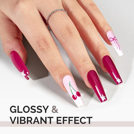 MelodySusie 0.5fl oz Purple Gel Nail Polish, Nails Soak Off UV LED Jelly Purple Gel Polish Gift for Women Nail Art Manicure Salon DIY Nail Design Decoration at Home-A2701