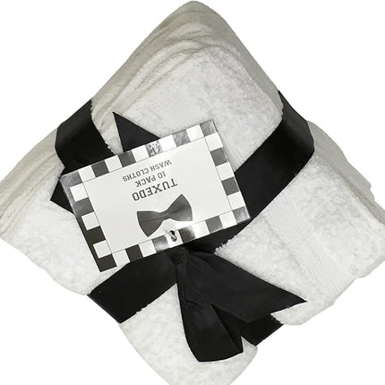10 Pack Tuxedo Wash Cloths Washcloths