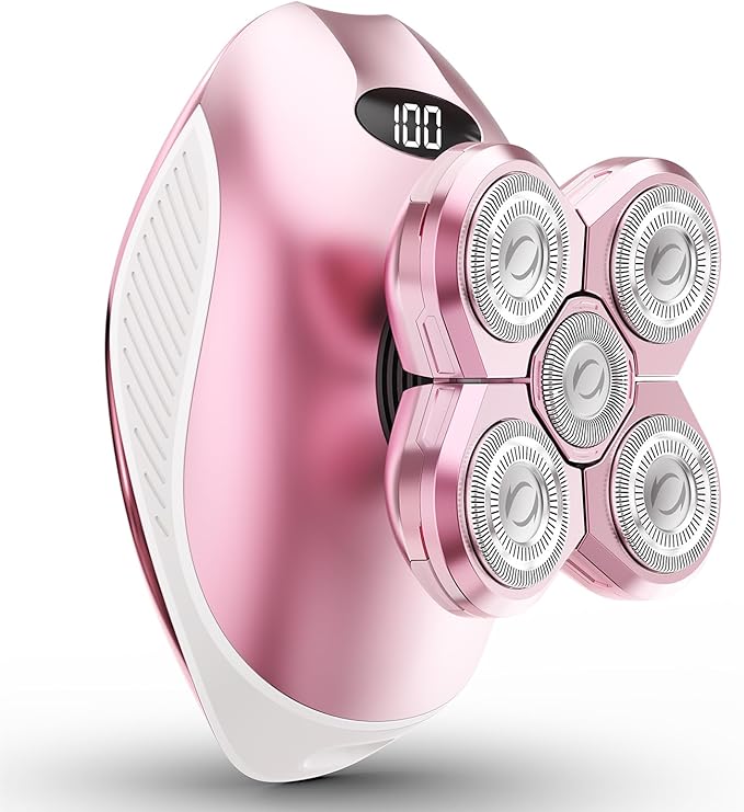 Electric Razors for Women, 5-in-1 Rechargeable Body Shaver - Waterproof Wet Dry Hair Remover - Trimmer for Lady Face Underarms Legs