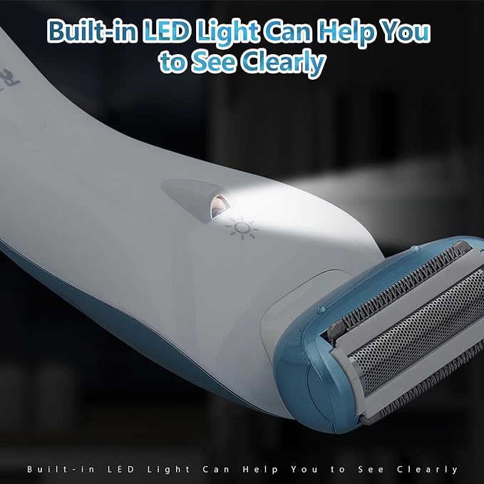 Electric Shaver for Women Electric Razor for Women Bikini Legs Underarm Public Hairs Rechargeable Trimmer with Detachable Head Cordless Wet Dry Use