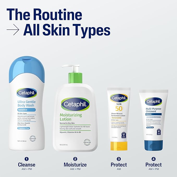 CETAPHIL Healing Ointment, 3 oz, For Dry, Chapped, Irritated Skin, Heals and Protects, Soothes Cracked Hands and Chapped Lips, Hypoallergenic, Fragrance Free