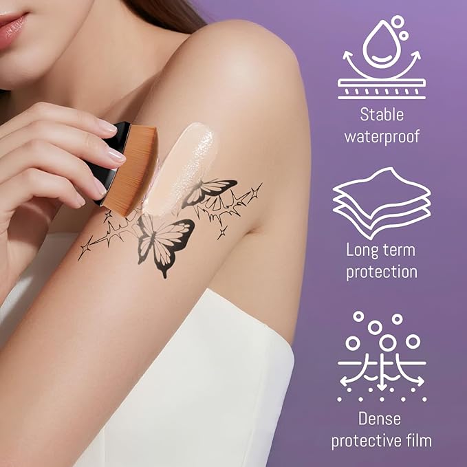 Body Coverage Perfector - Waterproof Leg & Body Makeup, Tattoo Cover Up, Natural Radiance, Sweatproof & Transfer-Resistant (01)