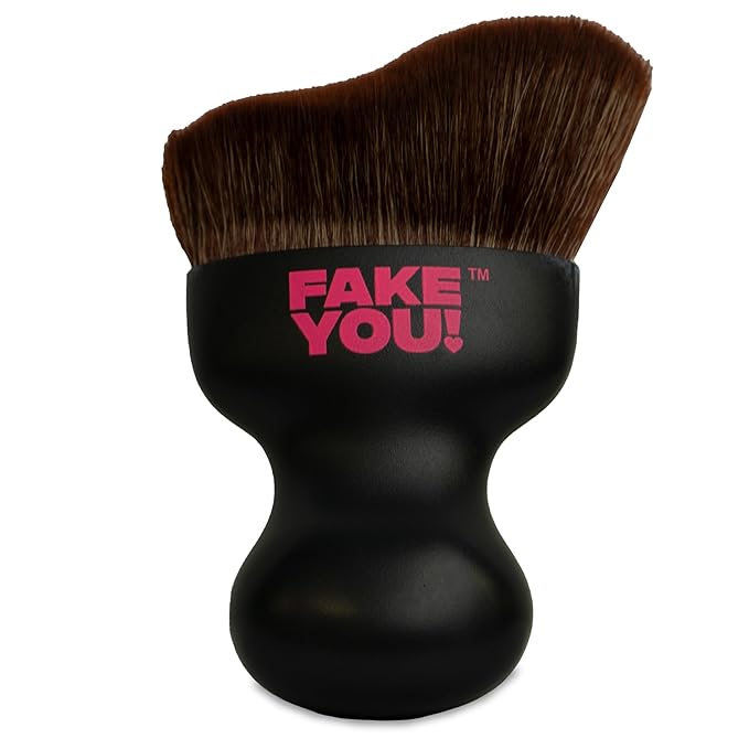 Fake You! Precision Tanning Brush - Ultra-Soft Bristles for Flawless Facial and Body Contouring