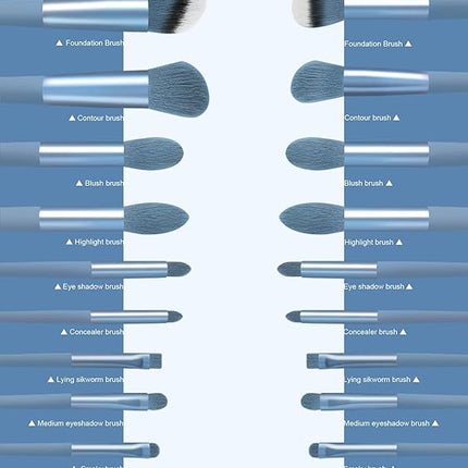 Makeup Brushes 22 Pcs Makeup Kit,Foundation Brush Eyeshadow Brush Make up Brushes Set (Blue, 22 Piece Set Large)