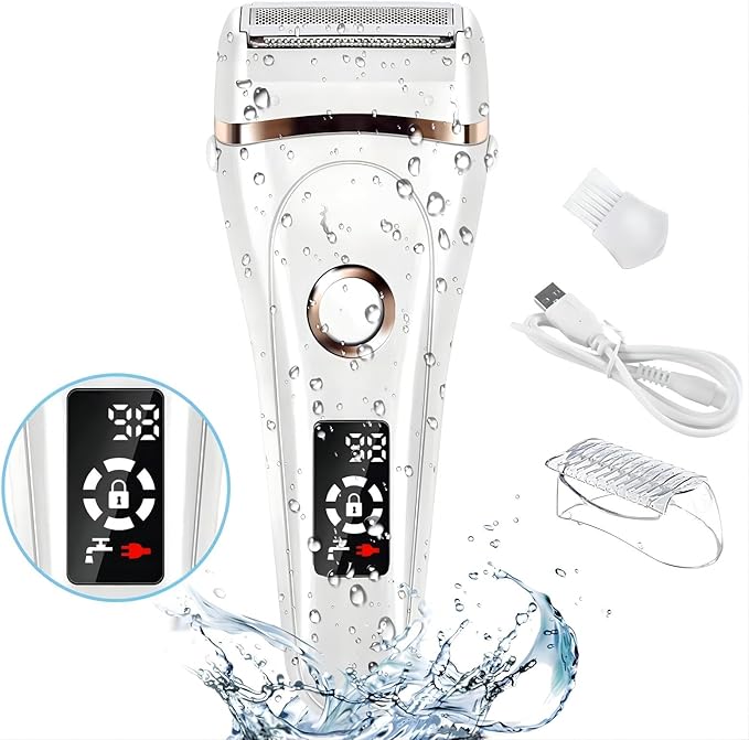 Legs Shaver, Womens Facial Hair Shaver with LED Lights, Can Painlessly Remove Body Hair