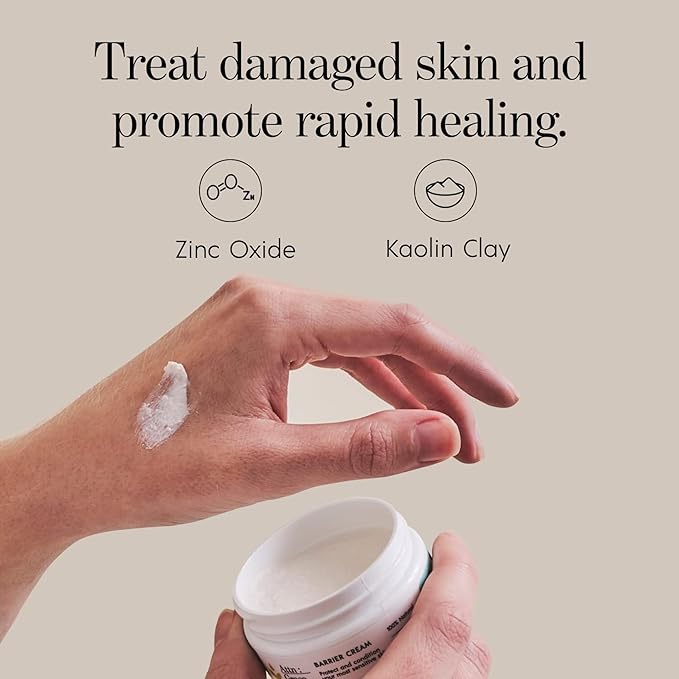 ATTN : GRACE Barrier Cream - Coconut Oil, Shea Butter, and Beeswax Protects Skin and Prevents Irritation - Promotes Rapid Healing for Damaged Skin - Dermatologist Tested, Talc Free, No Parabens