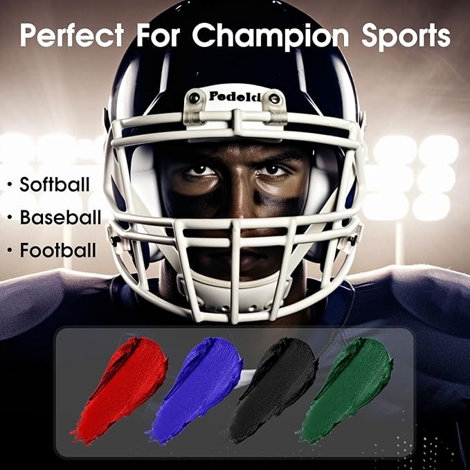 BOBISUKA Blue Face Body Paint Stick, Professional Dark Blue Eyeblack Sticks for Sports, Blendable Body Painting for Halloween Makeup Avatar Smurf Mystique Cosplay Special Effects Costume SFX Stage Kit