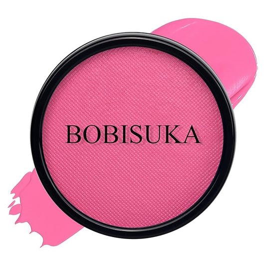 BOBISUKA Pink Face Body Paint, Water-Based Face Painting Kit & Body Paints, Kids Adults Facepaint for Halloween Unicorn Panther Doll & Sugar Skull Makeup, Costume Cosplay Party Theater & Stage