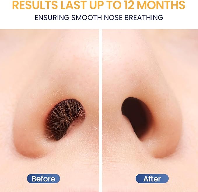 60 Pcs Nose Wax Sticks, Hair Wax Applicator with Disposable Spatulas for Nostril Cleaning, Ear Face Hair Removal for Men Women, Painless