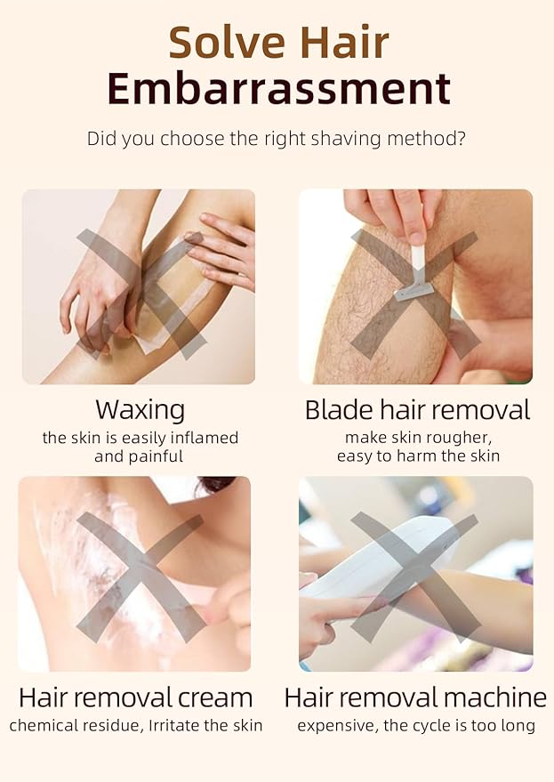 Dual-Head Rechargeable Hair Trimmer for Women, Body Shaver with 3D Floating Blades, Detachable Heads, Smooth & Painless Hair Removal