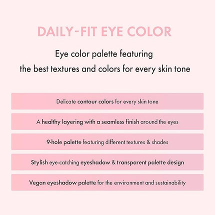 Amuse SEOUL Eye Color Palette 02 COOL ROSE | rose tones | Soft shading, makeup variety of textures, sensuous, vibrant layering, cruelty-free, eco-friendly, vegan, korean