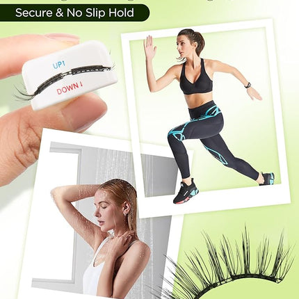 BEYELIAN Magnetic Eyelashes with Applicator Kit, Upgrade Reusable Natural False Lashes, No Glue Needed Soft Magnetic Lashes for Eye (Lightweight & Comfortable)