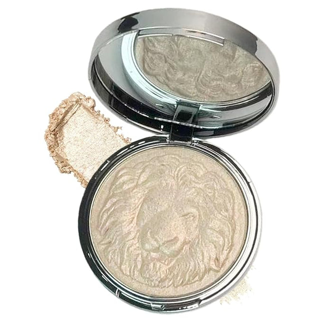 K'APEINE Face Highlighter Palette, Pearl Shimmer Single Glitter Eyeshadow High Glossy Face Makeup Palette Natural Sparkling Highlighter Makeup Palette Smooth Baked Lasting Shining Makeup Kit-02