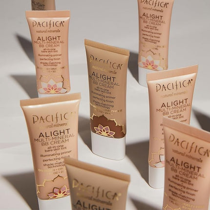 Pacifica Beauty Alight Multi Mineral BB Cream - Shade 3, Makeup, Hyaluronic Acid, Skin Tint, Makeup Primer, Iluminator, Minimize Pores, Fine Lines, Uneven Skintone, Vegan, 1 fl oz (1 Count)