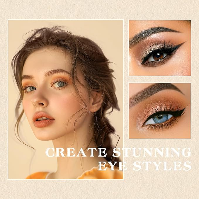 Anmor Eyeshadow Brush Set, 12pcs Professional Eyeshadow Makeup Brushes Set, For Eyeshadow Eyebrows Eyeliner Concealer, Soft Synthetic Hair and Premium Handle