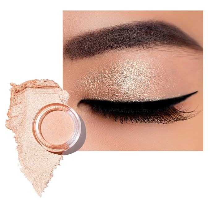 Oulac Cream Eyeshadow also for Highlighter Large Capacity Highly Pigmented Eye Shadow Waterproof &Long Lasting with Moisturizing Formula 07