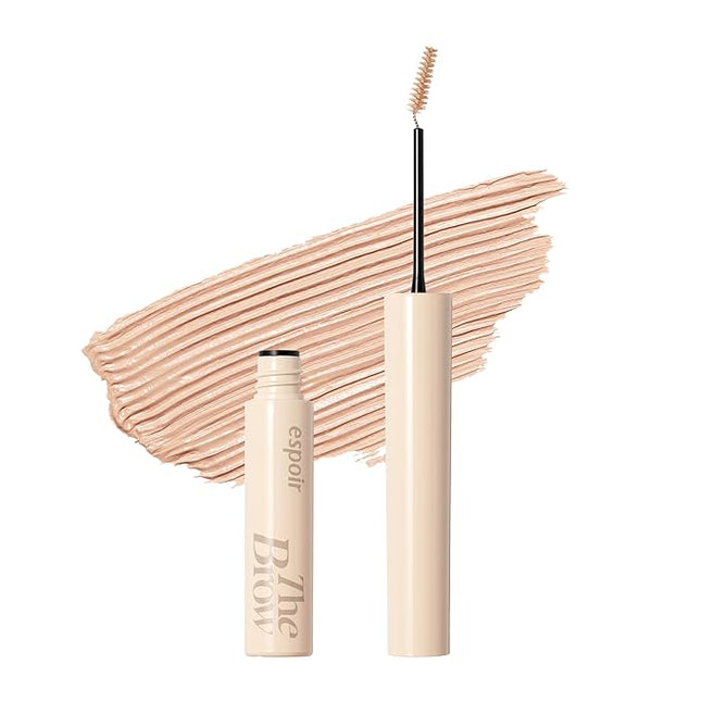 Espoir The Brow Color Fixing Cara #4 Fake Bleach | Easy Fixing without Clumping with Skinny Brush, Long-Lasting & Smudge-proof Eyebrow Mascara, Soft Mood Coloring Tinted Gel, Korean Makeup, 0.1 Fl Oz.