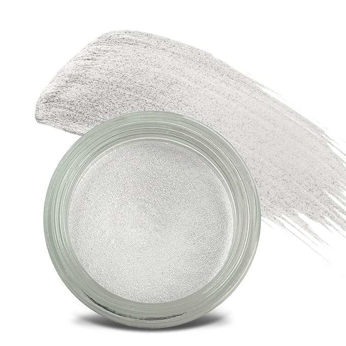 Mommy Makeup Any Wear Creme Eyeshadow - Waterproof, Crease-Proof, Long Lasting, High Pigment, Oil-free - Cream to Powder for Eyes, Cheeks & Lips (Snowflake)
