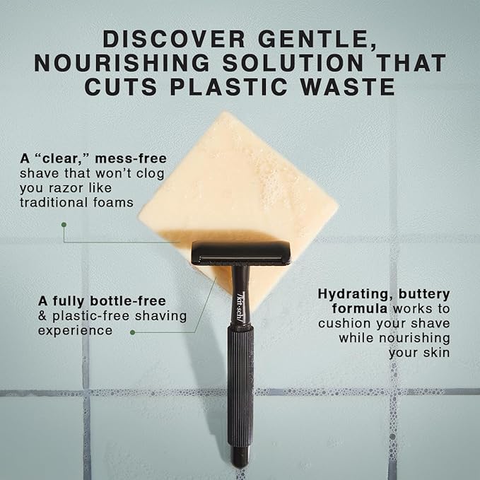 Kitsch Shaving Soap for Men - Hydrating Shave Butter & Shave Soap Bar - Nourishing Bar Soap for Smooth, Irritation-Free Shave – Paraben, Silicone & Sulfate-Free - Vegan, Made in USA - 4 oz