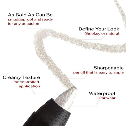 K7L Silver Shimmer Eyeliner Cosmetics - Waterproof Eyeliner Pencil - Disco