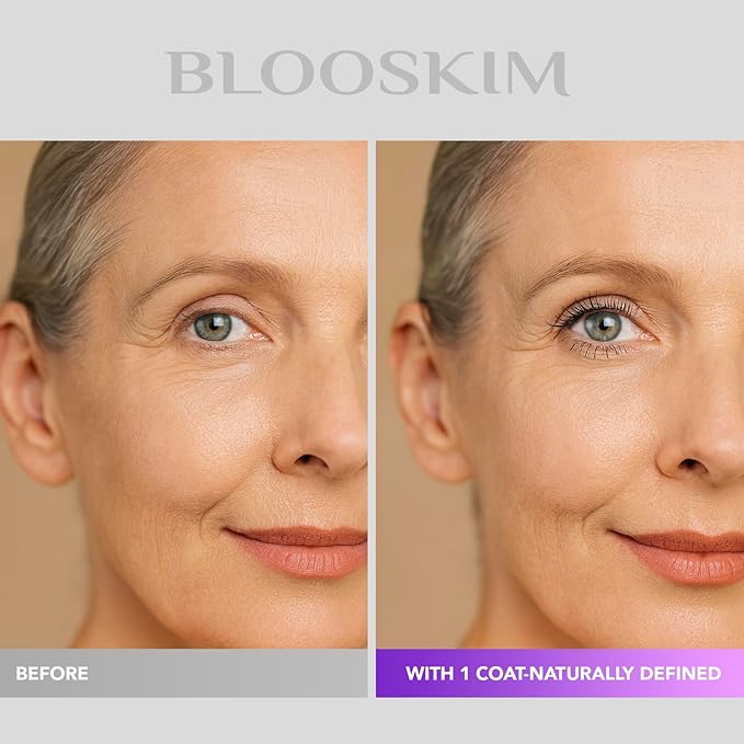 Mascara for Older Women: Hypoallergenic Black Prime Mascara for Sensitive Eyes, Non-Clumping Formula for Mature Women, 5.5g