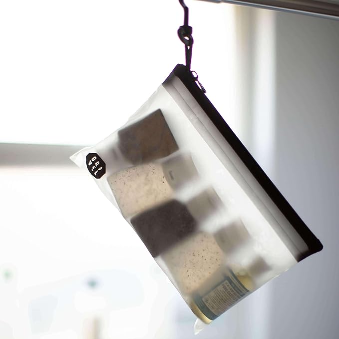 Gravel Travel Bottles 3oz (2-Pack) – Leakproof, BPA-Free, TSA Approved with Label System (Clear & Gray)