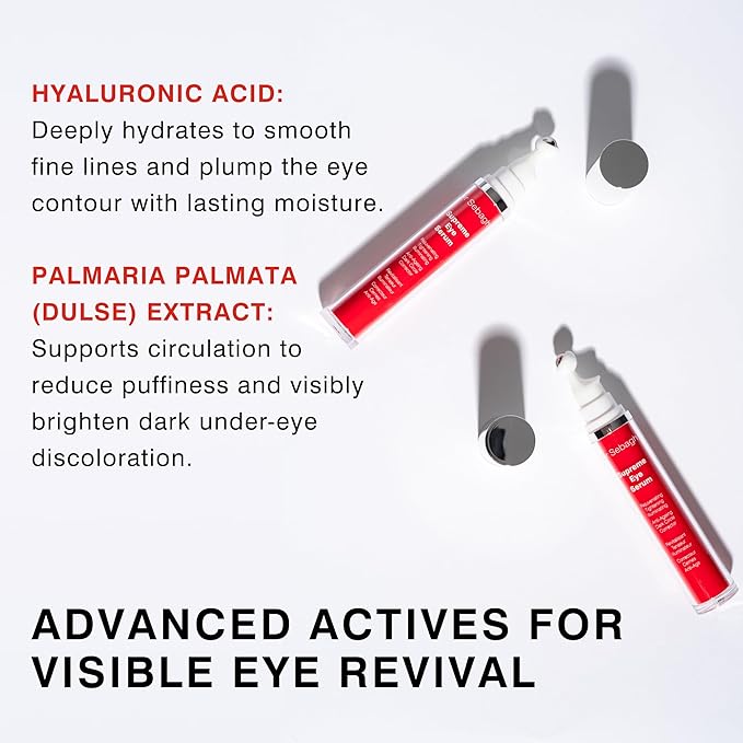 Supreme Eye Serum (0.5 fl oz) - Advanced Roll-On Formula | Designed to Aid Smoother Younger & Firmer-Looking Skin | Helps Reduce Puffiness Circles Fine Lines & Wrinkles | Boosts Elasticity