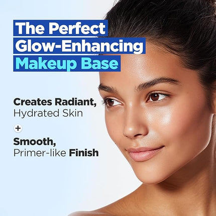 WELLAGE Real Hyaluronic Watery Glow Sunscreen Double Set SPF50 - Broad Spectrum UV Protection with 6 Types Hyaluronic Acid - No White Cast, Makeup Base - K-Beauty Face Sunscreen, 1.69 fl.oz x 2 Pack