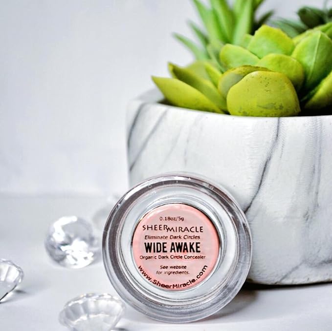 Wide Awake Dark Circle Concealer for Sensitive Skin – Lightweight Mineral Corrector Neutralizes Under Eye Darkness – Cruelty Free, Clean Makeup, Long Lasting Natural Coverage - 5g