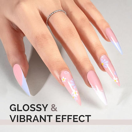 MelodySusie 15ML Pink Nude Gel Nail Polish,Nails Soak Off UV LED Cinnamon Pink Gel Polish Gift for Women Nail Art Manicure Salon DIY Nail Design Decoration at Home-A2404