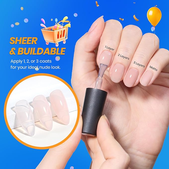 Beetles French Manicure Kit - White Nude Pink Gel Nail Polish Soak Off UV LED French Tip Gel Polish with 2 French Manicure Nail Art Sticker Sheets, Classic French Nail Kit for DIY at Home or Salon