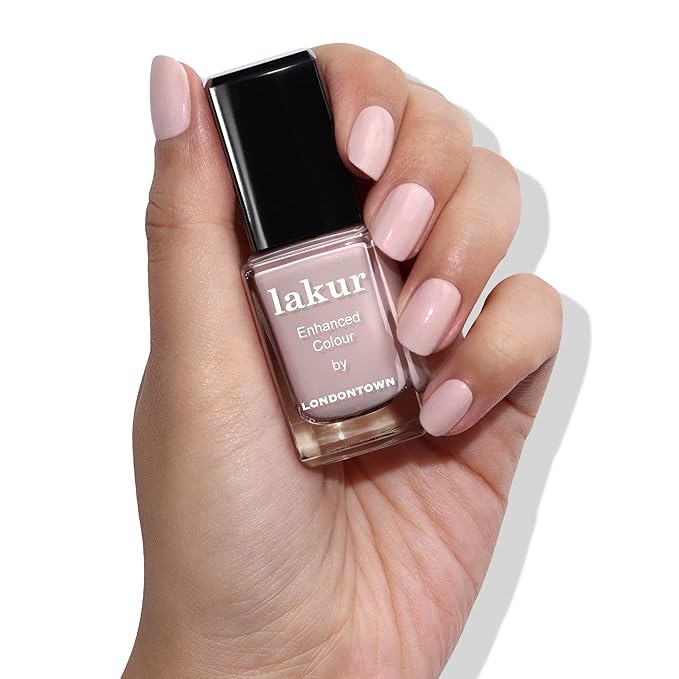 LONDONTOWN lakur Nail Polish - Chip-Resistant, Non-Toxic, Conditions & Hydrates Nails | Shimmery Opalescent Alabaster, Dream Scene, .40 fl oz