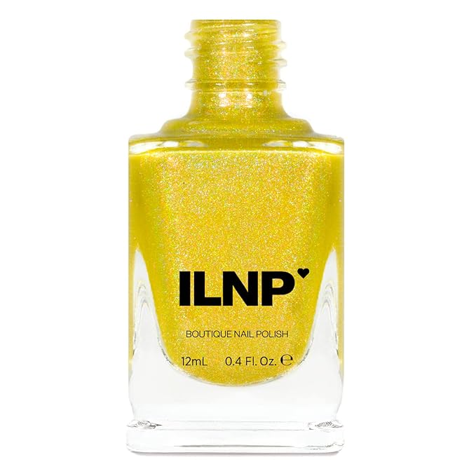ILNP Funshine Smoothie - Bright Yellow Holographic Nail Polish