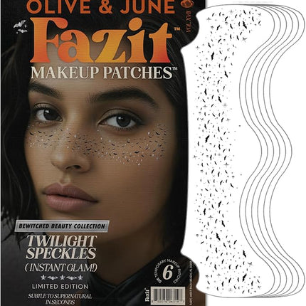 Fazit Makeup Patches - Halloween Twilight Speckles - Glow Up Make-Up Patches - Cute Glitter Makeup Accessories for Women - Cosmetic Glitter for Face