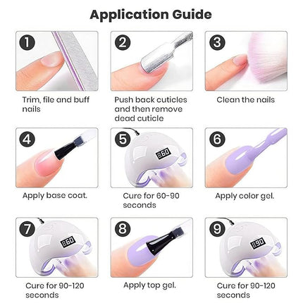 RARJSM Light Purple Gel Nail Polish Pastel Purple Gel Polish 1PCS 15ML Lavender GelNailPolish Soak off U V Curing Required Nail Art Starter Manicure Salon DIY at Home